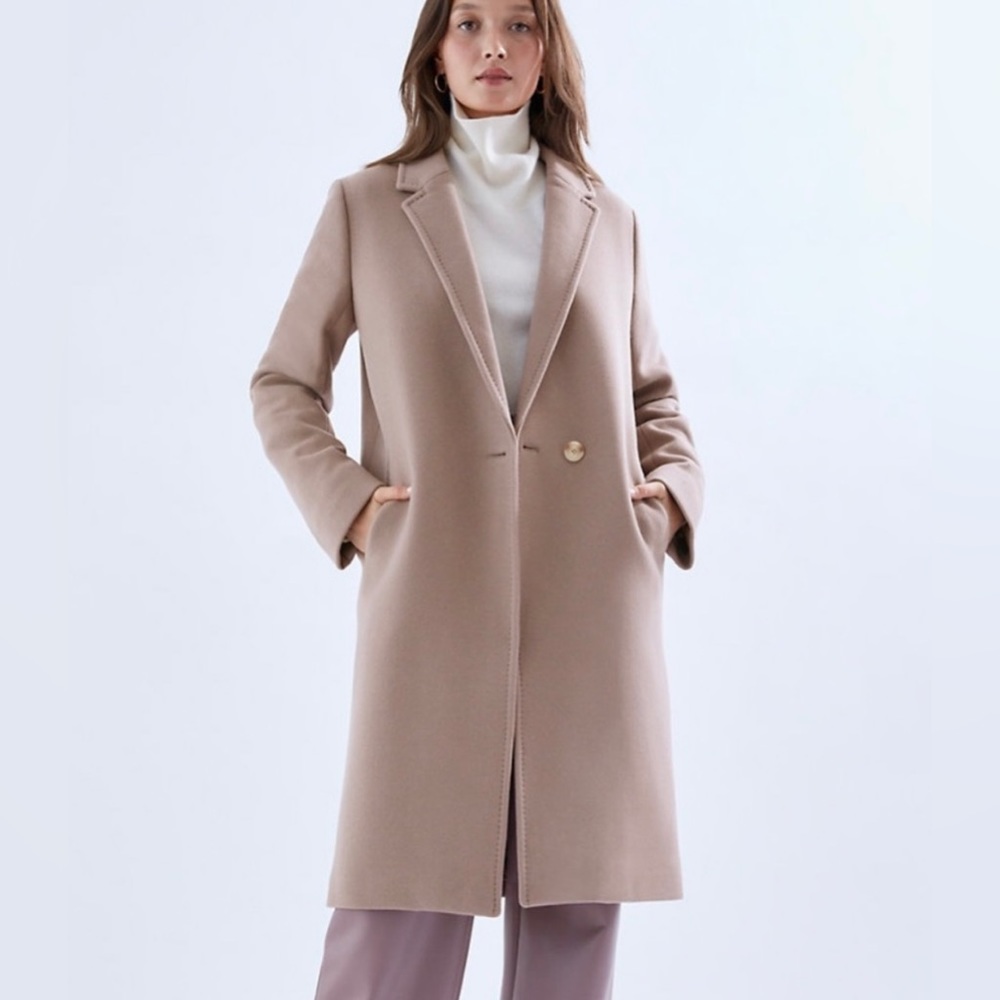 Aritzia. Stedman coat. Dusty mauve